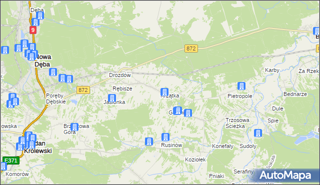 mapa Krzątka, Krzątka na mapie Targeo