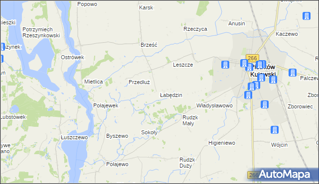 mapa Łabędzin, Łabędzin na mapie Targeo