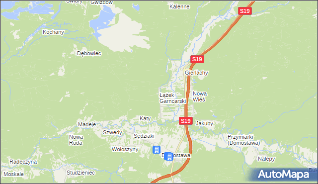 mapa Łążek Garncarski, Łążek Garncarski na mapie Targeo