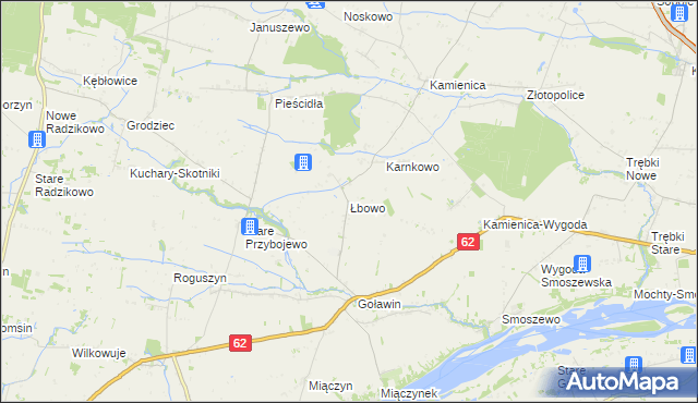 mapa Łbowo, Łbowo na mapie Targeo