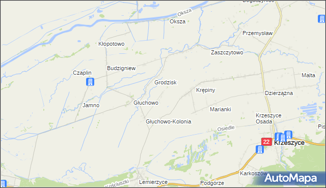 mapa Lemierzycko, Lemierzycko na mapie Targeo