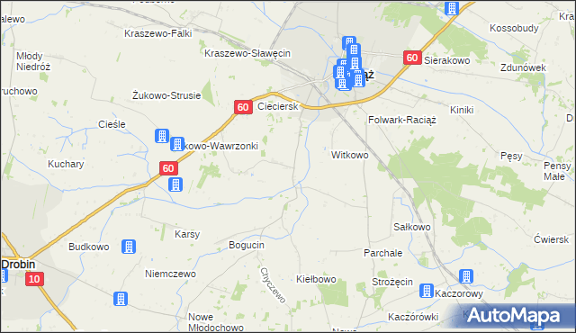 mapa Łempinek, Łempinek na mapie Targeo