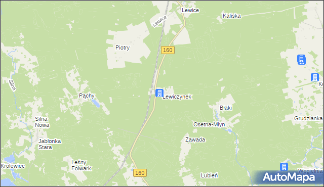 mapa Lewiczynek, Lewiczynek na mapie Targeo