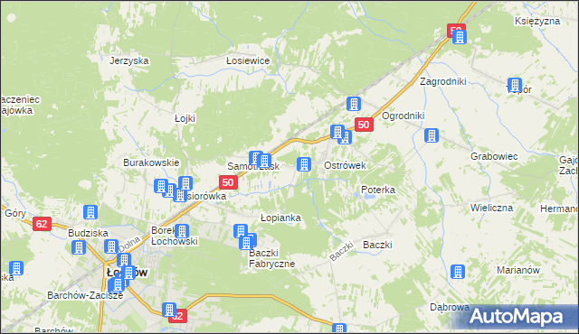 mapa Łojew, Łojew na mapie Targeo