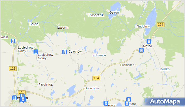 mapa Łukowice, Łukowice na mapie Targeo