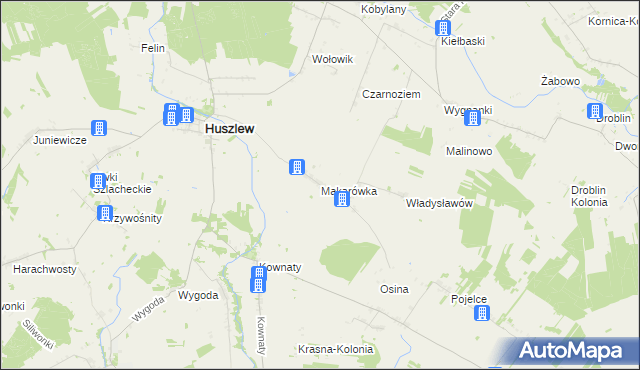 mapa Makarówka, Makarówka na mapie Targeo