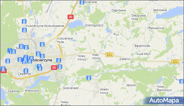 mapa Mały Klincz, Mały Klincz na mapie Targeo