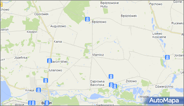mapa Mamlicz, Mamlicz na mapie Targeo