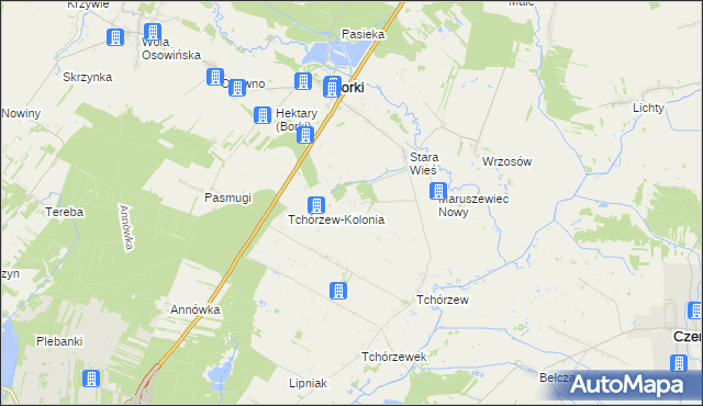 mapa Maruszewiec, Maruszewiec na mapie Targeo