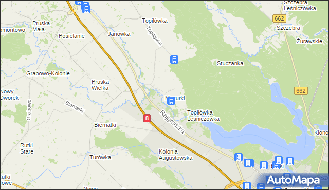 mapa Mazurki, Mazurki na mapie Targeo