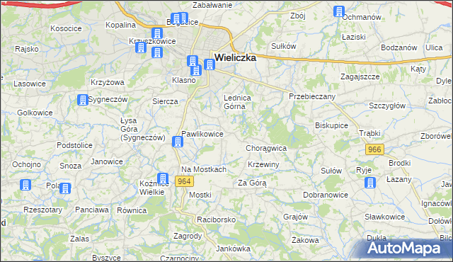 mapa Mietniów, Mietniów na mapie Targeo
