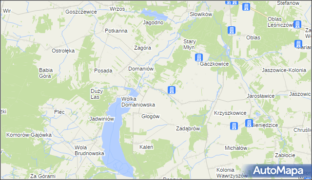 mapa Młódnice, Młódnice na mapie Targeo