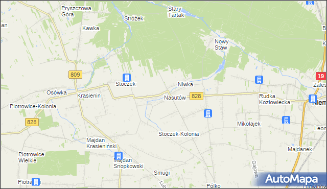 mapa Nasutów, Nasutów na mapie Targeo