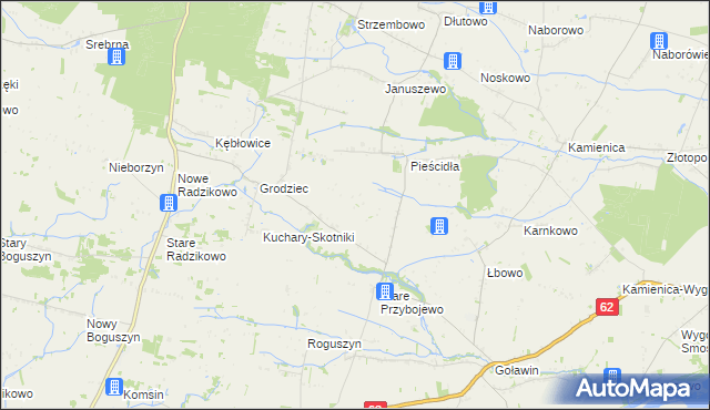 mapa Nowe Przybojewo, Nowe Przybojewo na mapie Targeo
