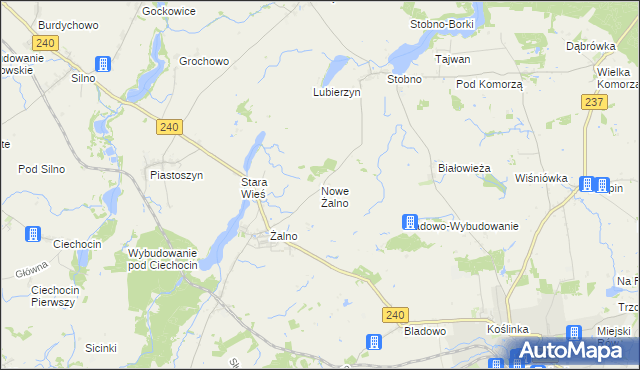 mapa Nowe Żalno, Nowe Żalno na mapie Targeo
