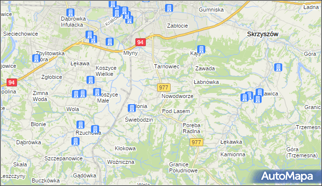 mapa Nowodworze, Nowodworze na mapie Targeo