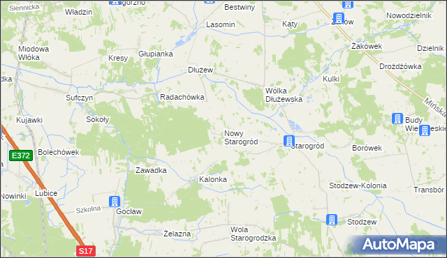 mapa Nowy Starogród, Nowy Starogród na mapie Targeo