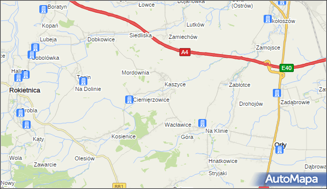 mapa Olszynka gmina Orły, Olszynka gmina Orły na mapie Targeo