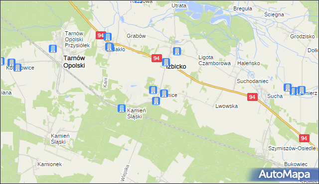 mapa Otmice, Otmice na mapie Targeo