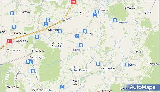 mapa Pacierzów, Pacierzów na mapie Targeo