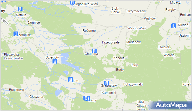 mapa Pęczek, Pęczek na mapie Targeo