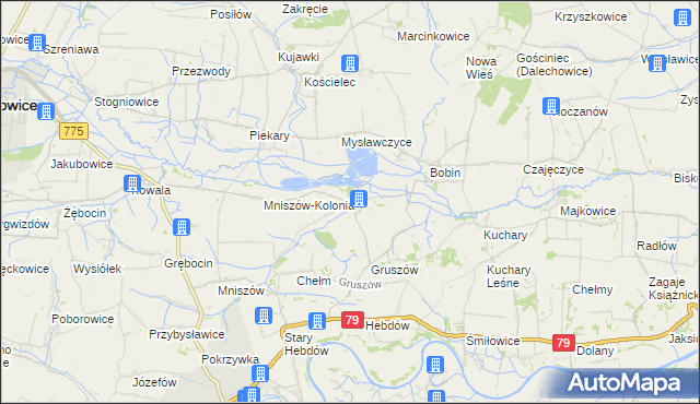 mapa Pławowice, Pławowice na mapie Targeo