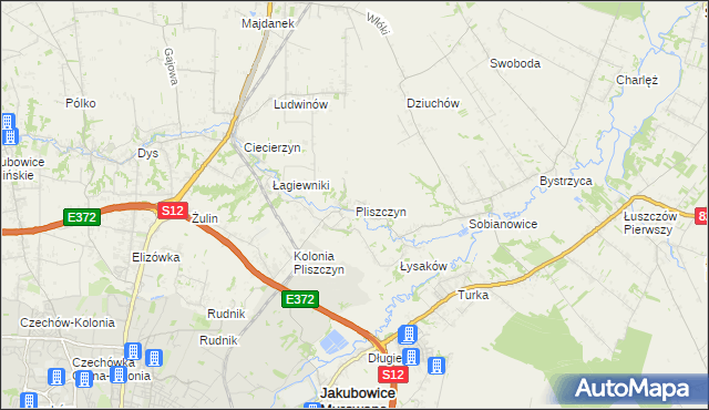 mapa Pliszczyn, Pliszczyn na mapie Targeo