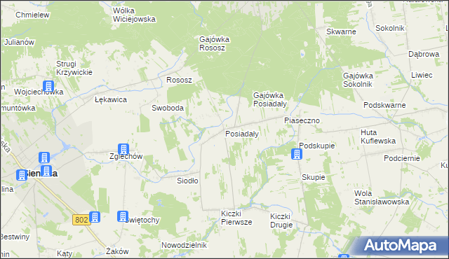 mapa Posiadały, Posiadały na mapie Targeo