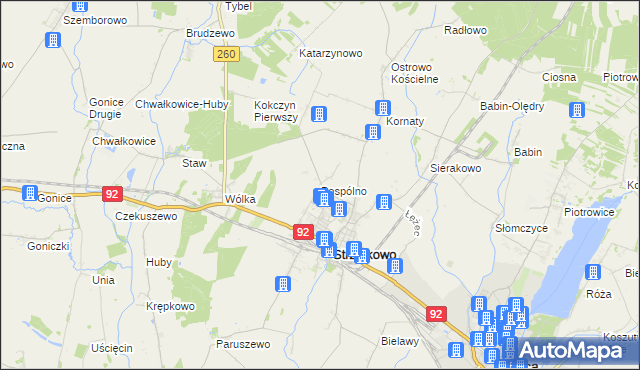 mapa Pospólno, Pospólno na mapie Targeo