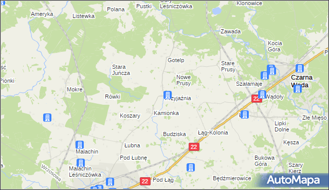 mapa Przyjaźnia, Przyjaźnia na mapie Targeo