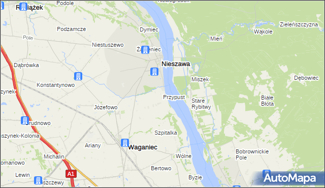 mapa Przypust, Przypust na mapie Targeo