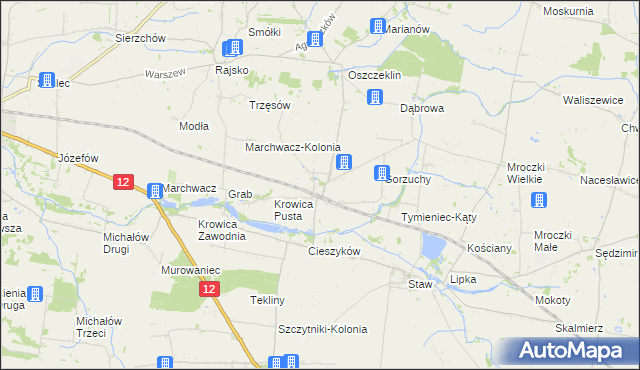 mapa Radliczyce, Radliczyce na mapie Targeo