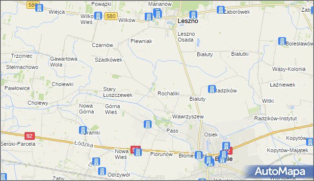 mapa Rochaliki, Rochaliki na mapie Targeo