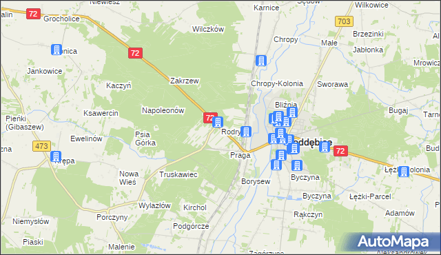 mapa Rodrysin, Rodrysin na mapie Targeo