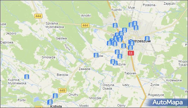 mapa Rojów, Rojów na mapie Targeo