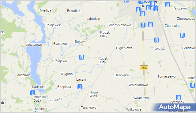 mapa Rudzk Duży, Rudzk Duży na mapie Targeo
