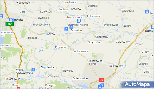 mapa Ryłowice, Ryłowice na mapie Targeo