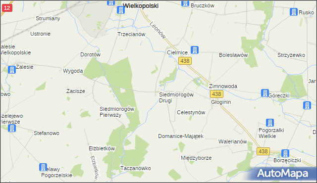 mapa Siedmiorogów Drugi, Siedmiorogów Drugi na mapie Targeo