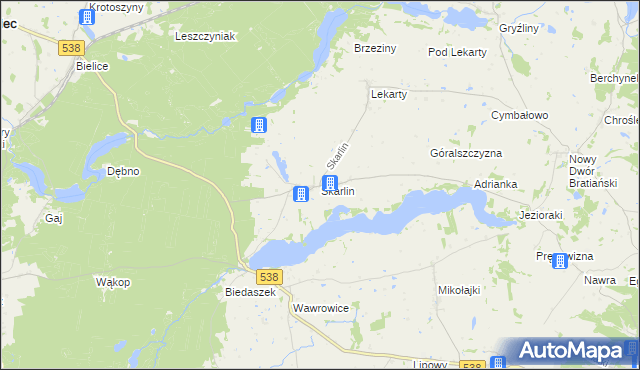 mapa Skarlin, Skarlin na mapie Targeo