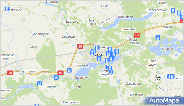 mapa Skępe, Skępe na mapie Targeo