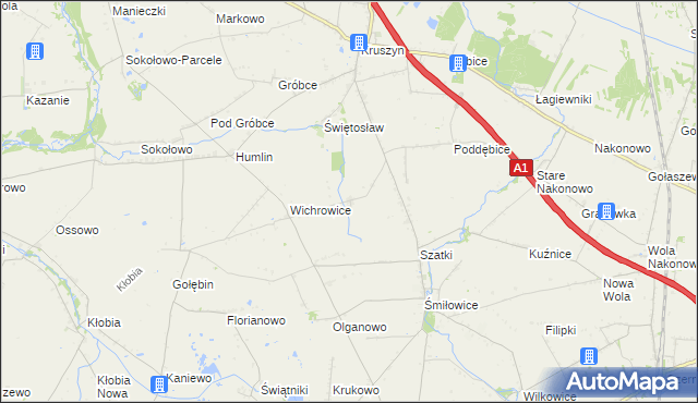 mapa Skibice gmina Choceń, Skibice gmina Choceń na mapie Targeo