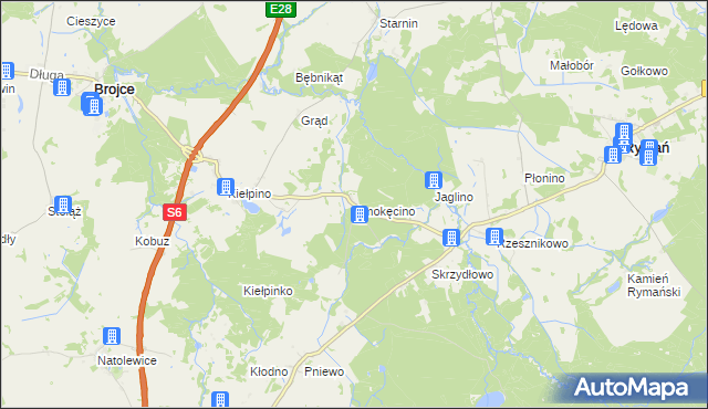 mapa Smokęcino, Smokęcino na mapie Targeo