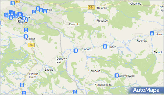 mapa Sobota gmina Lwówek Śląski, Sobota gmina Lwówek Śląski na mapie Targeo