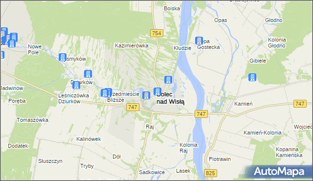 mapa Solec nad Wisłą, Solec nad Wisłą na mapie Targeo