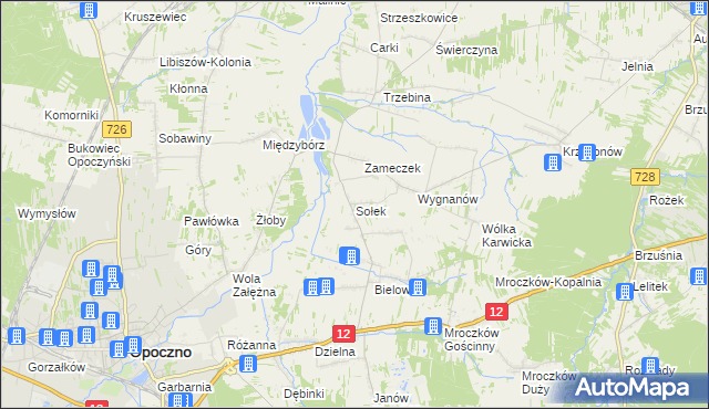 mapa Sołek, Sołek na mapie Targeo