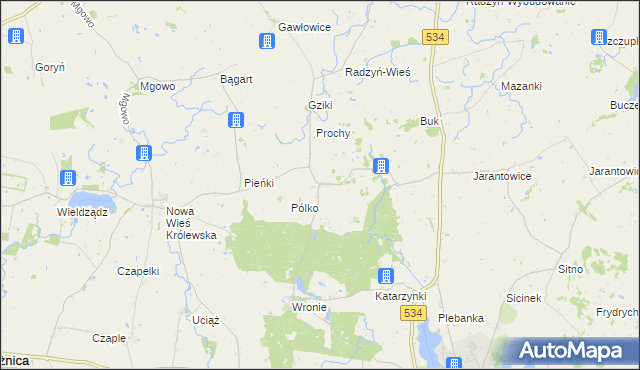 mapa Stanisławki gmina Ryńsk, Stanisławki gmina Ryńsk na mapie Targeo