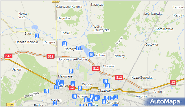 mapa Stańków, Stańków na mapie Targeo
