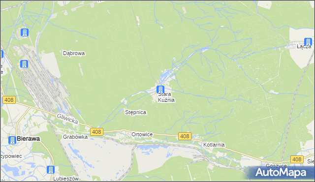 mapa Stara Kuźnia, Stara Kuźnia na mapie Targeo