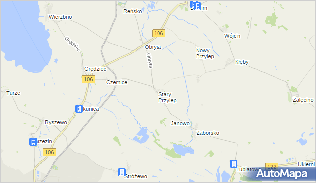 mapa Stary Przylep, Stary Przylep na mapie Targeo