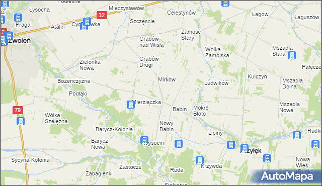 mapa Stefanów gmina Przyłęk, Stefanów gmina Przyłęk na mapie Targeo